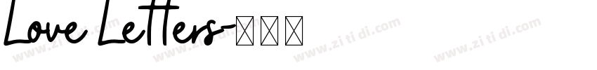 Love Letters字体转换 Love Letters字体转换